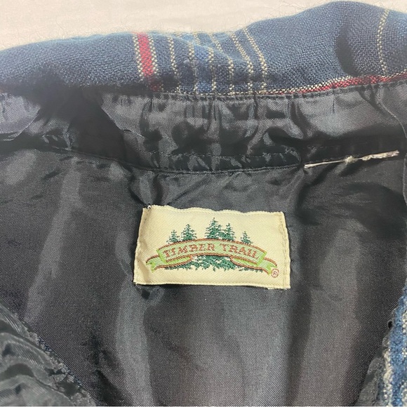 Timber Trail Men’s Shirt Classic Navy Plaid Button-Down Shirt long sleeve - Picture 2 of 10